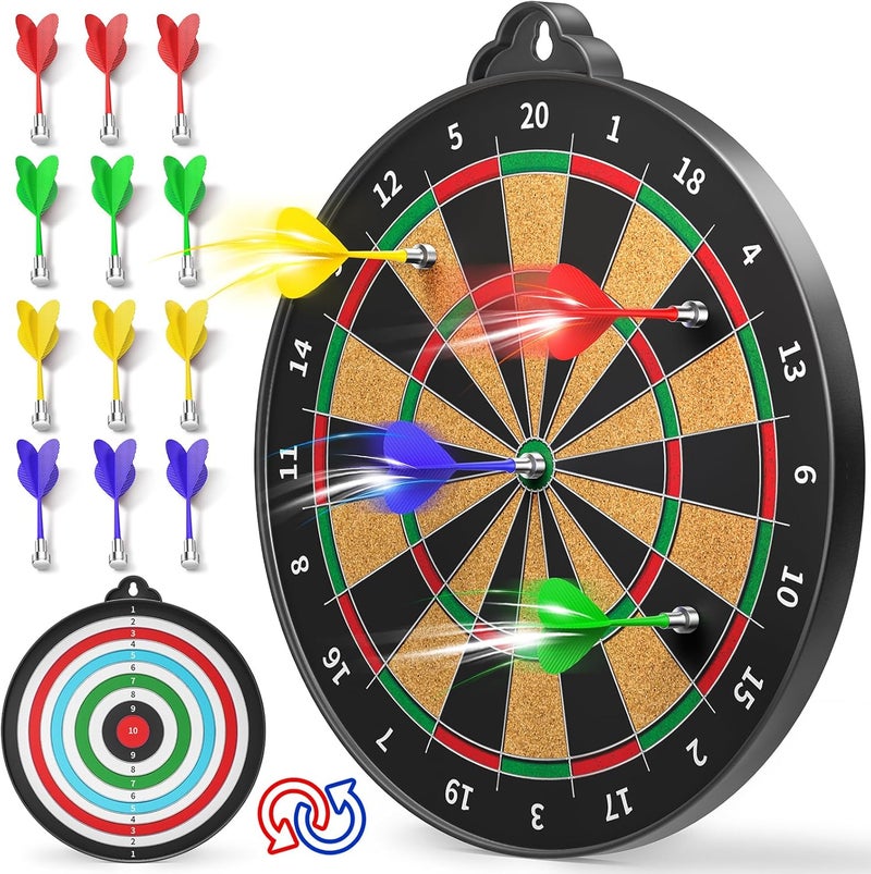 Beayuck Magnetic Dart Board for Kids Indoor Outdoor Kids Games and Party Games, Christmas Birthday Gifts Toys for Boys Age 3-12 - Image 1